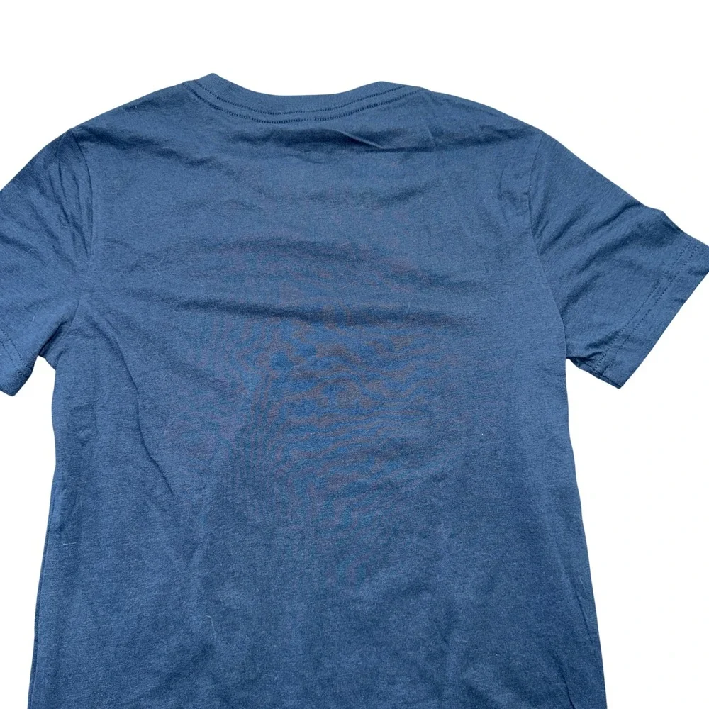 Hurley Boys Navy Blue Short Sleeve Graphic Tee Shirt Size M 7/8 8758-BCA